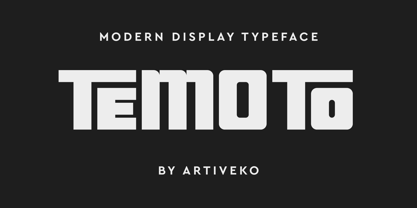 Temoto Font Poster 1