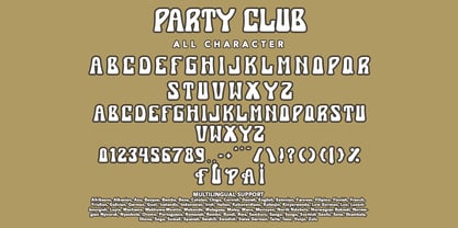 Party Club Font Poster 7