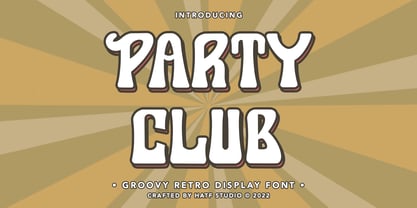 Party Club Font Poster 1