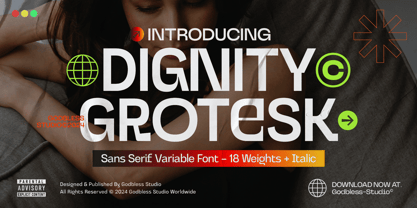 Dignity Grotesk Font Poster 1