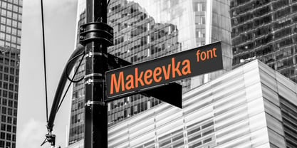 Makeevka Font Poster 2