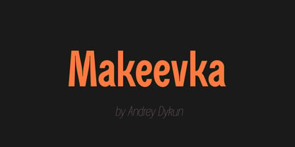 Makeevka Font Poster 1