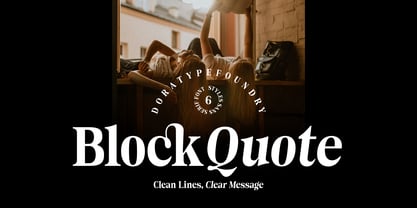 Block Quote Font Poster 1