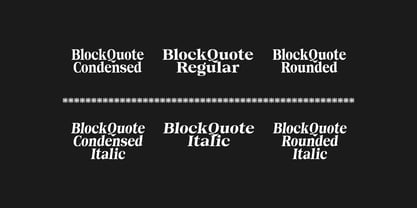 Block Quote Font Poster 11