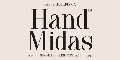 Hand Midas Font Poster 1