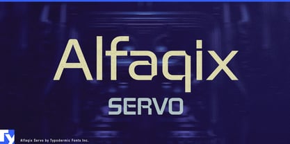 Alfaqix Servo Font Poster 1