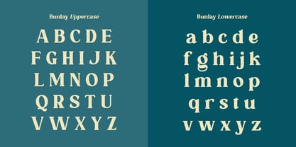 Bunlay Font Poster 2