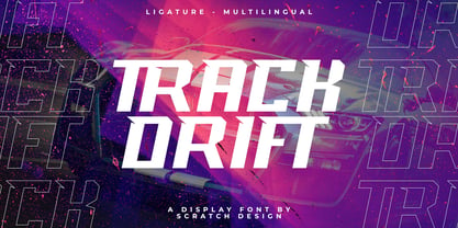 Track drift Font Poster 1