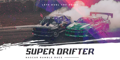 Track drift Font Poster 3