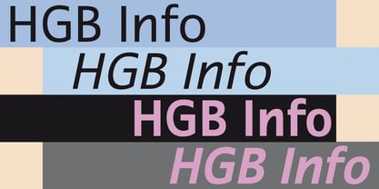 HGB Info Font Poster 2