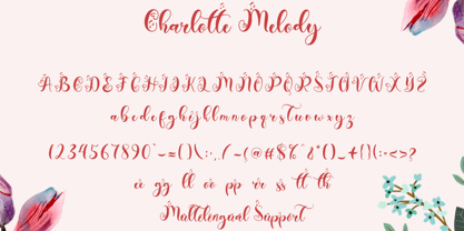 Charlotte Melody Font Poster 5