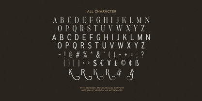 Black Charms Font Poster 10