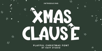Xmas Clause Font Poster 1