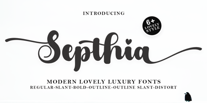 Septhia Font Poster 1