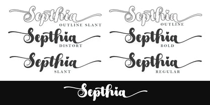 Septhia Font Poster 2