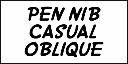 Pen Nib Casual JNL Font Poster 4