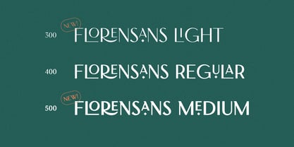 Florensans Font Poster 2