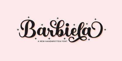 Barbiela Script Font Poster 1