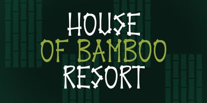 Bamboo Village Font Poster 5