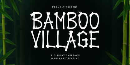 Village de bambous Police Affiche 1