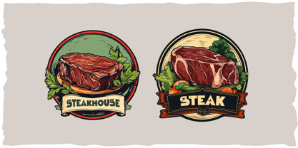 Fl Steakhouse Font Poster 4