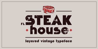 Fl Steakhouse Font Poster 1