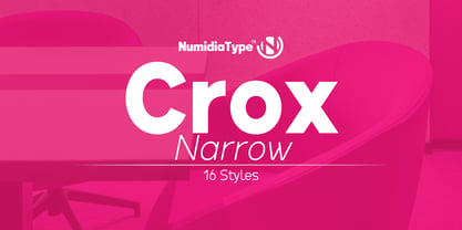 Crox Narrow Font Poster 1