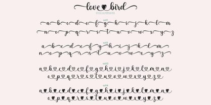 Love Bird Script Font Poster 8