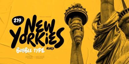 New Yorkies Font Poster 1