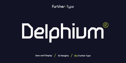 Delphium Font Poster 1