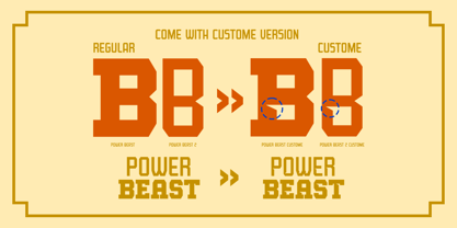 Power Beast Font Poster 9