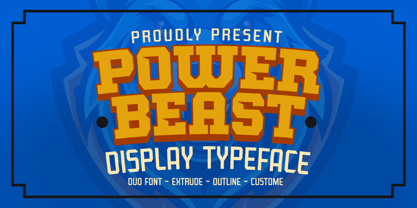 Power Beast Font Poster 1