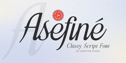 Asefine Font Poster 1