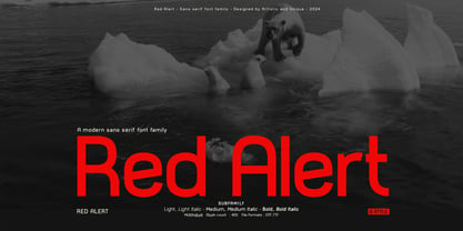 Red Alert Font Poster 1