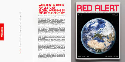 Red Alert Font Poster 8