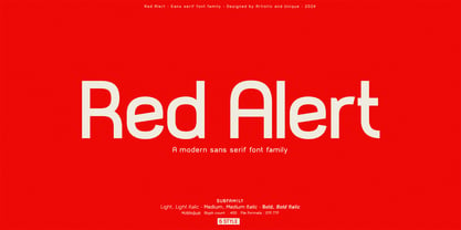 Red Alert Font Poster 5