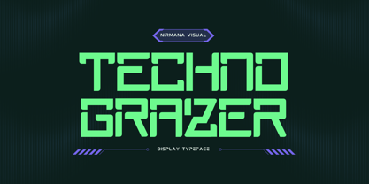 Techno Grazer Font Poster 1