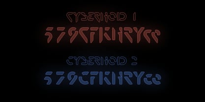 Cybernoid Font Poster 4