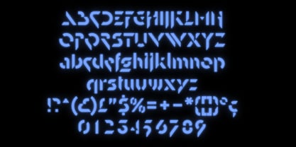 Cybernoid Font Poster 2