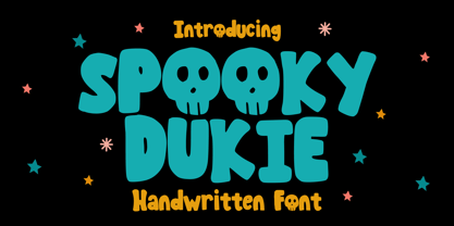 Spooky Dukie Font Poster 1