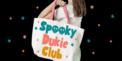 Spooky Dukie Font Poster 4