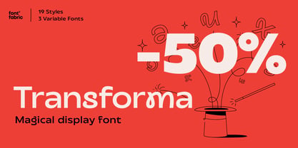 Transforma Font Poster 1