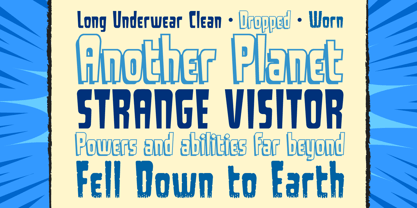 Long Underwear Font Poster 2