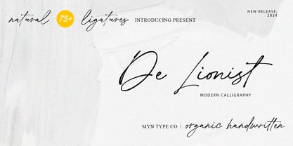 De Lionist Font Poster 1