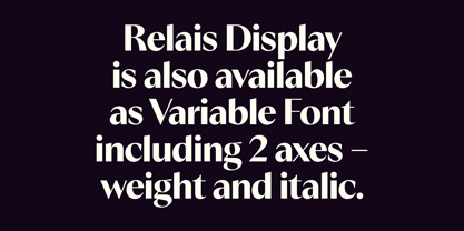 Relais Display Font Poster 9