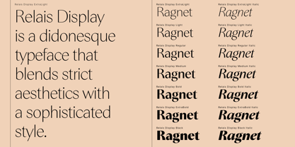Relais Display Font Poster 2