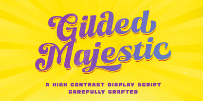 Gilded Majestic Font Poster 1