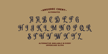 Angodec Crent Font Poster 3