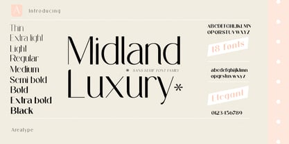 Midland Luxury Font Poster 1