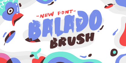 Balado Brush Font Poster 1